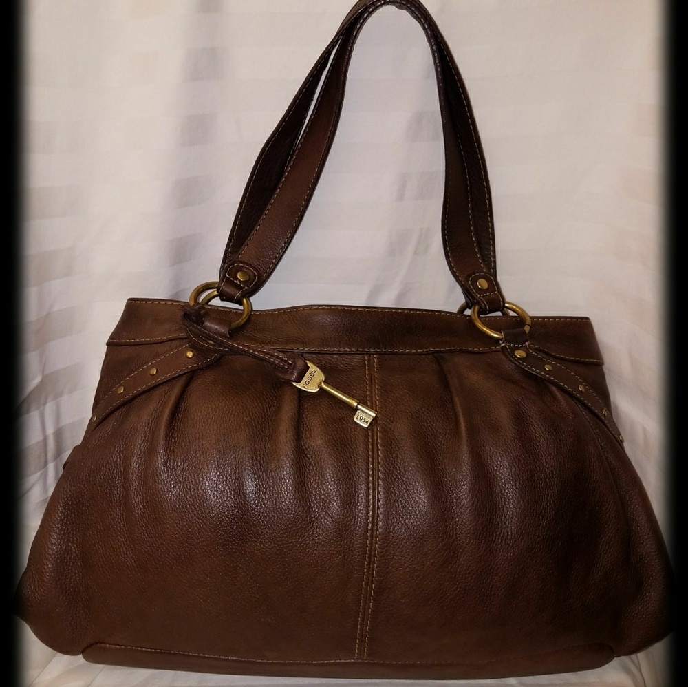 Fossil Leather Shoulder Bag